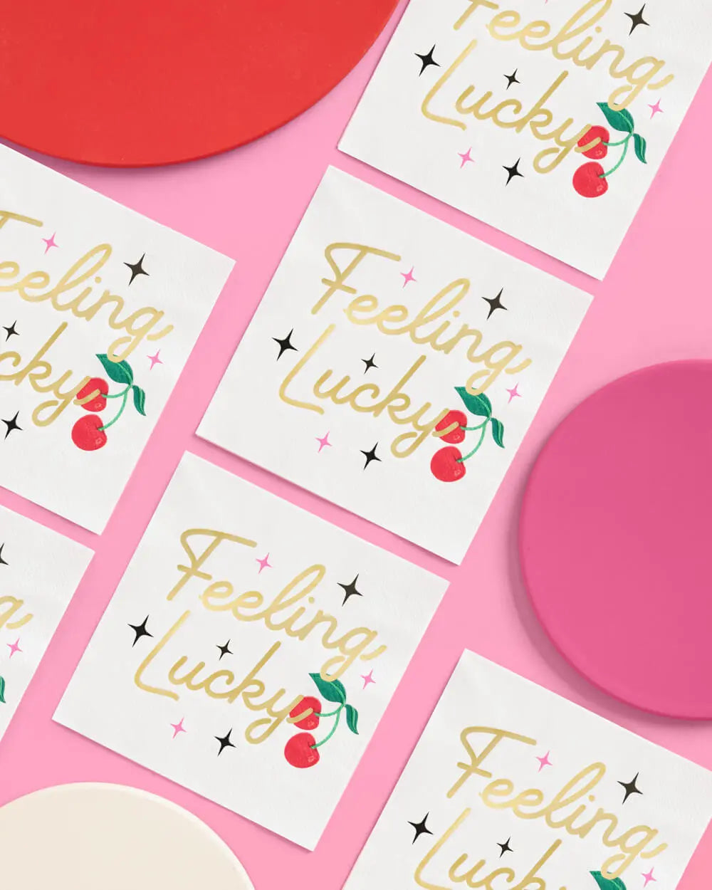Feeling Lucky Napkins - 25 paper napkins xo, Fetti