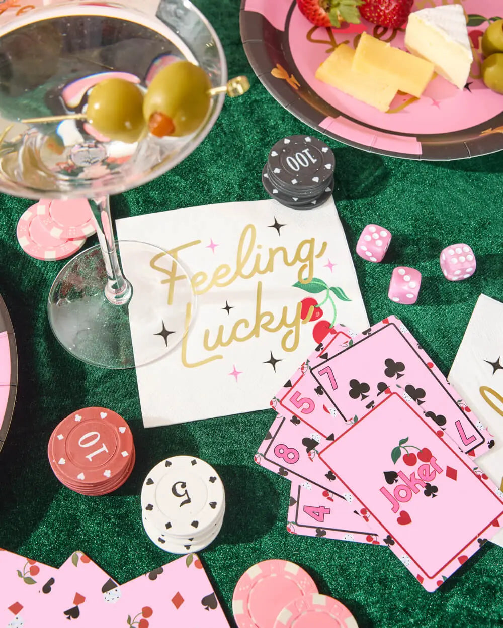 Feeling Lucky Napkins - 25 paper napkins xo, Fetti