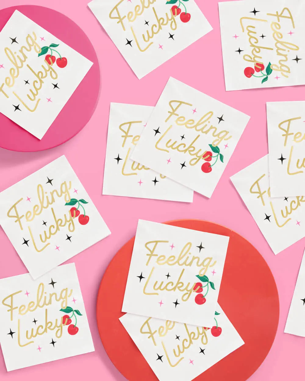 Feeling Lucky Napkins - 25 paper napkins xo, Fetti