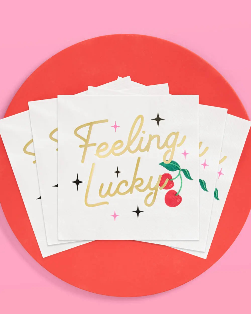 Feeling Lucky Napkins - 25 paper napkins xo, Fetti