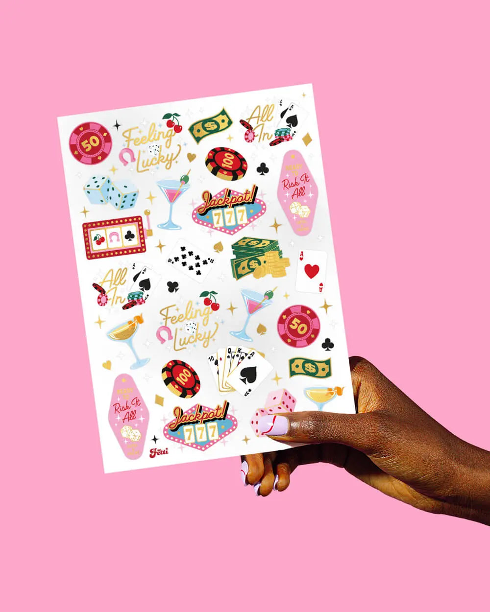 Feeling Lucky Tats - 50 temporary tattoos xo, Fetti