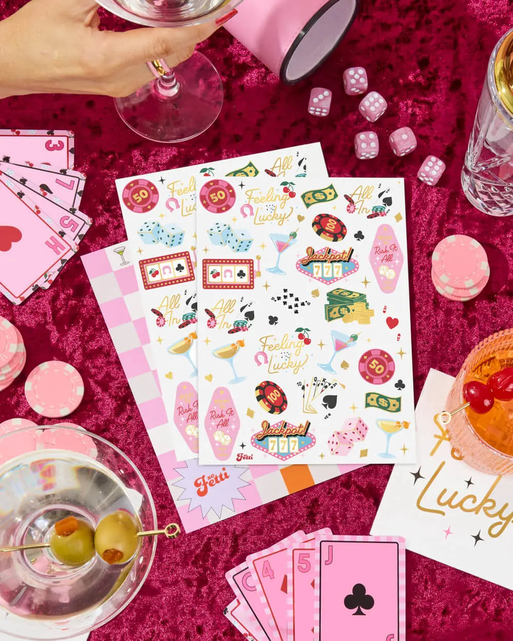 Feeling Lucky Tats - 50 temporary tattoos xo, Fetti