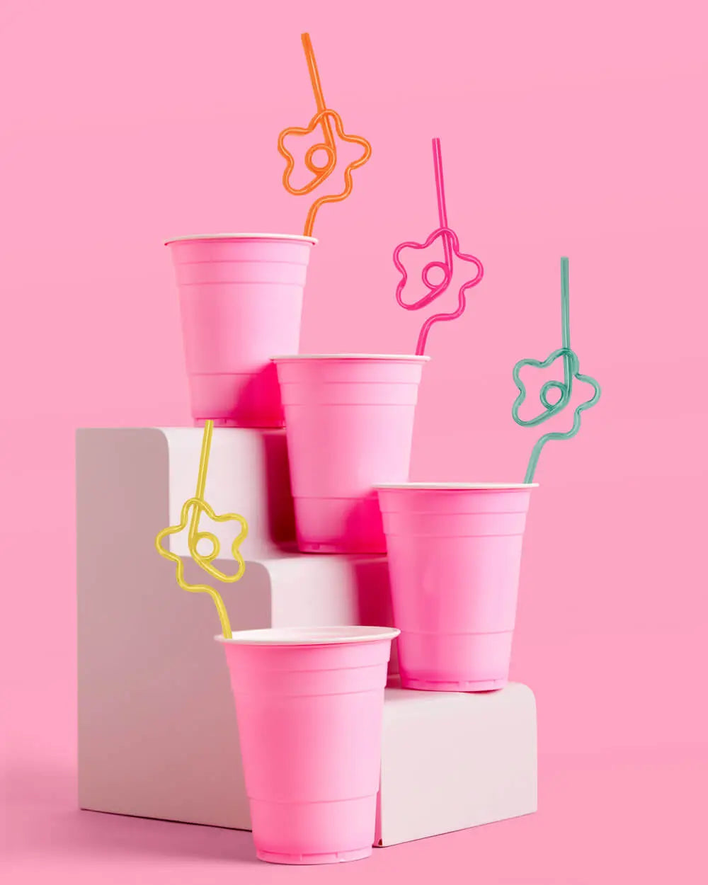 Flower Power Straws - 20 reusable straws xo, Fetti