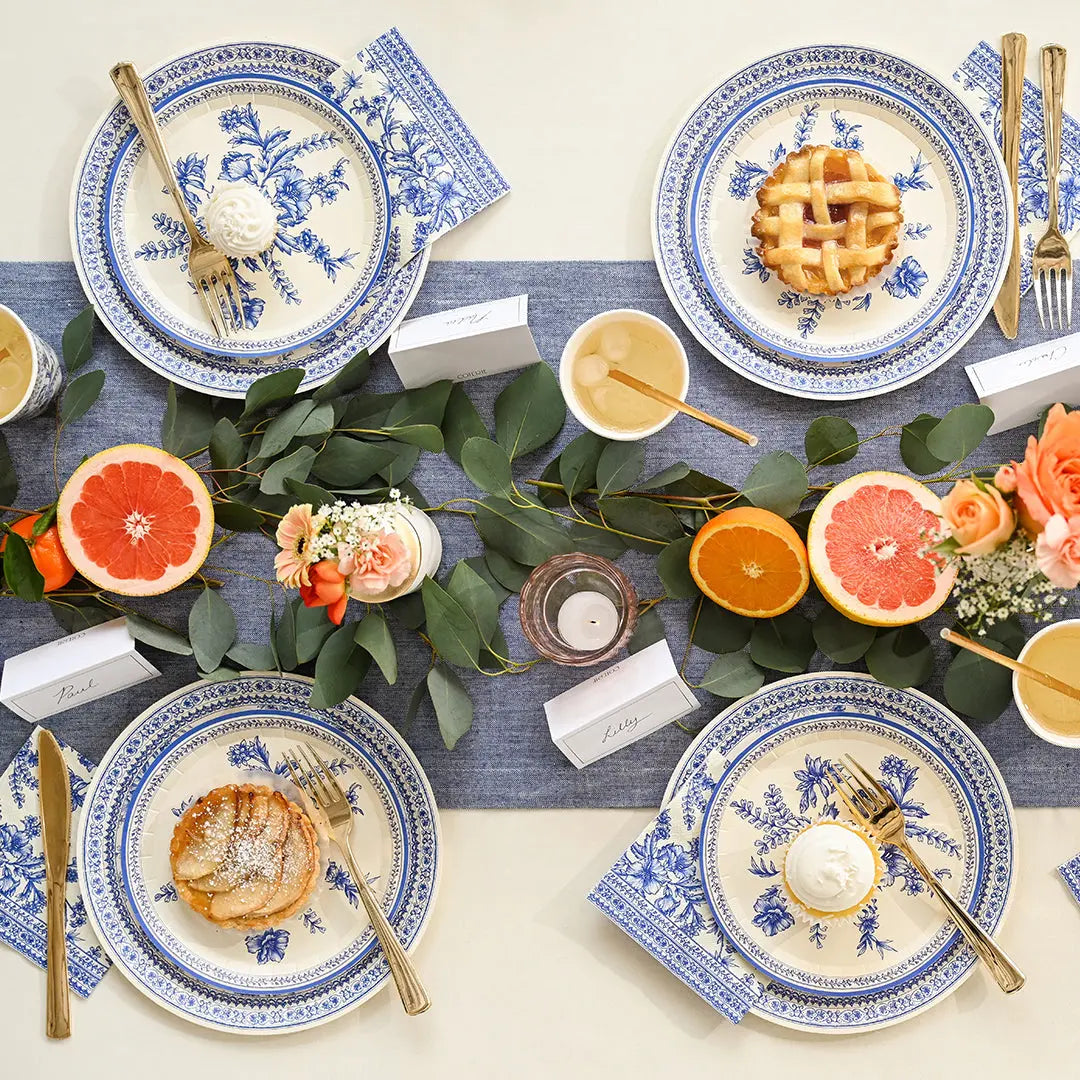 French Toile Large Plates (10 per pack) Coterie
