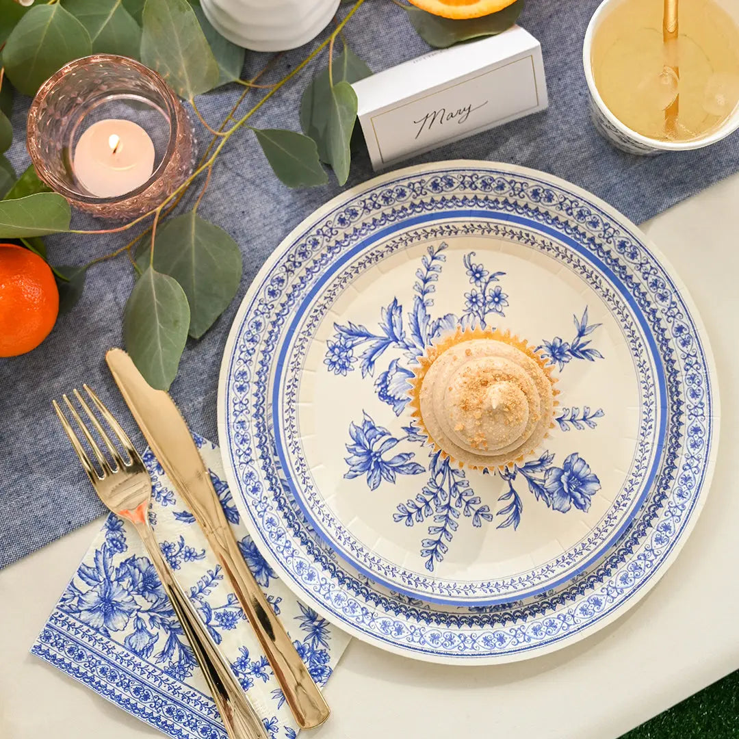 French Toile Large Plates (10 per pack) Coterie