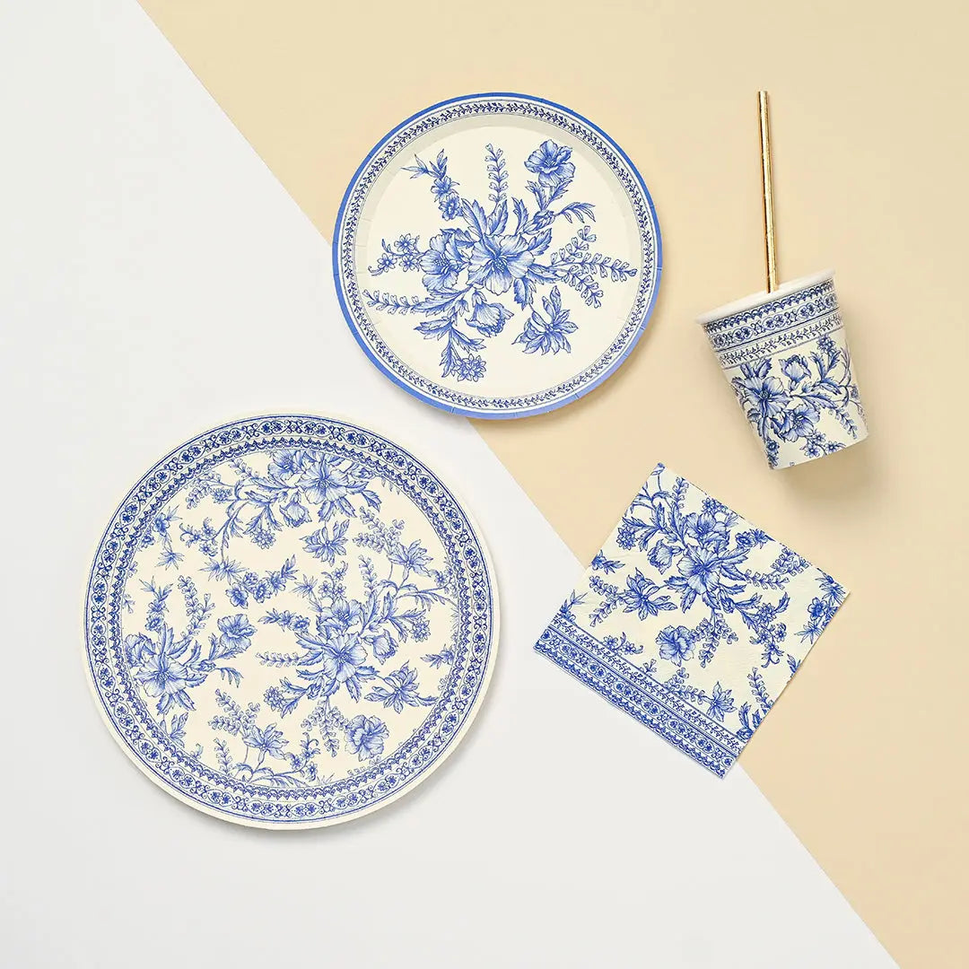 French Toile Large Plates (10 per pack) Coterie