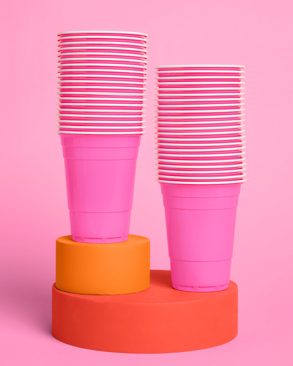 Pink Friday Cups - 50 matte pink 16 oz cups