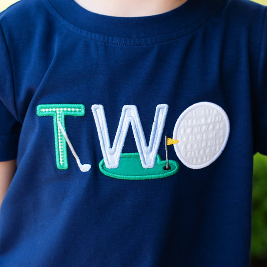 Teeing Up To Two Birthday Golf T-Shirt - Latchkey 