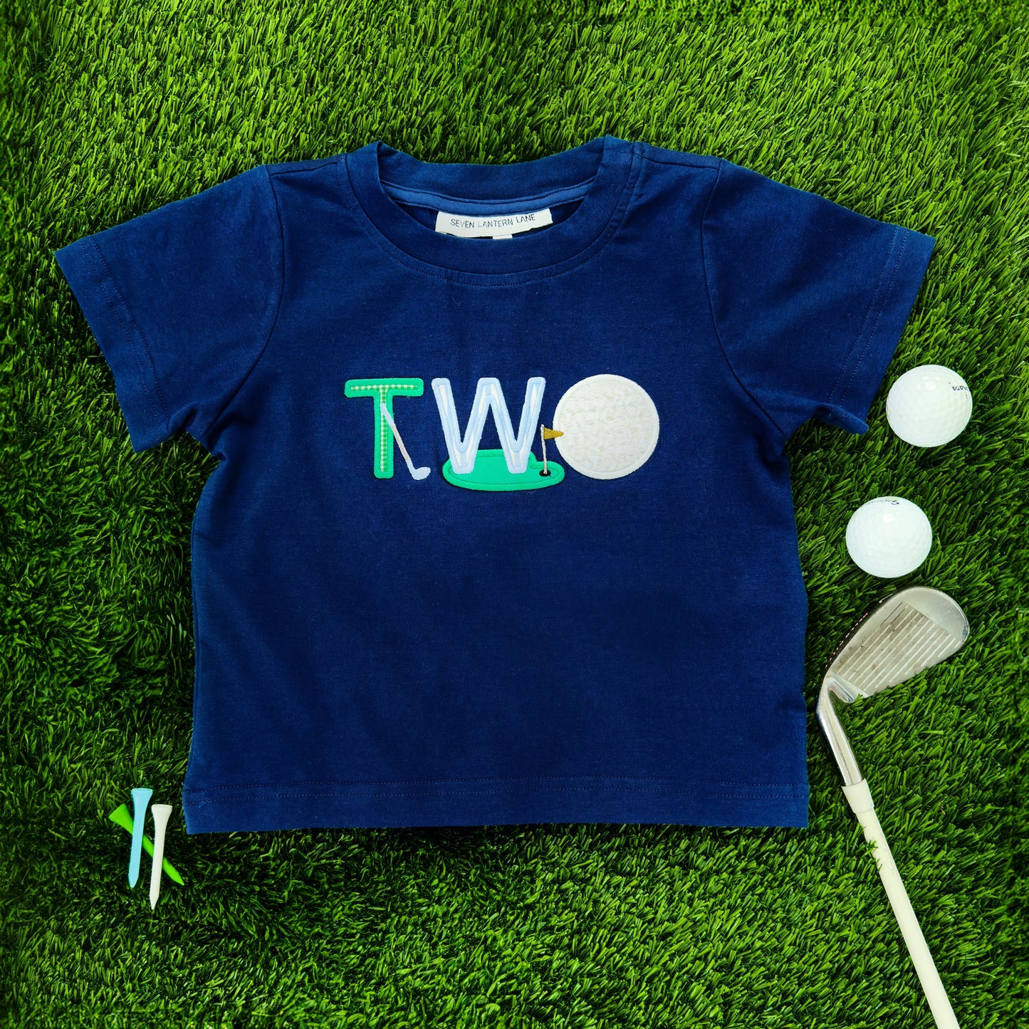 Teeing Up To Two Birthday Golf T-Shirt - Latchkey 