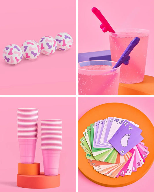 Game Night Pack - cards, cups + more xo, Fetti