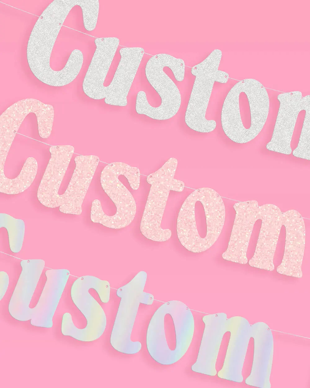 Gatsby Custom Banner - customizable banner xo, Fetti