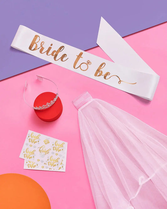 Gettin’ Hitched Kit -  gold bach party kit xo, Fetti