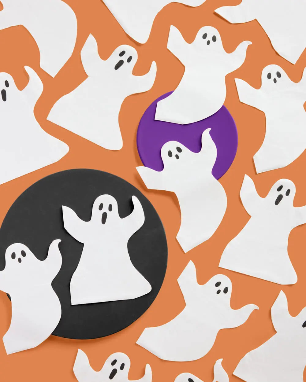 Ghost Napkins - 50 paper napkins xo, Fetti