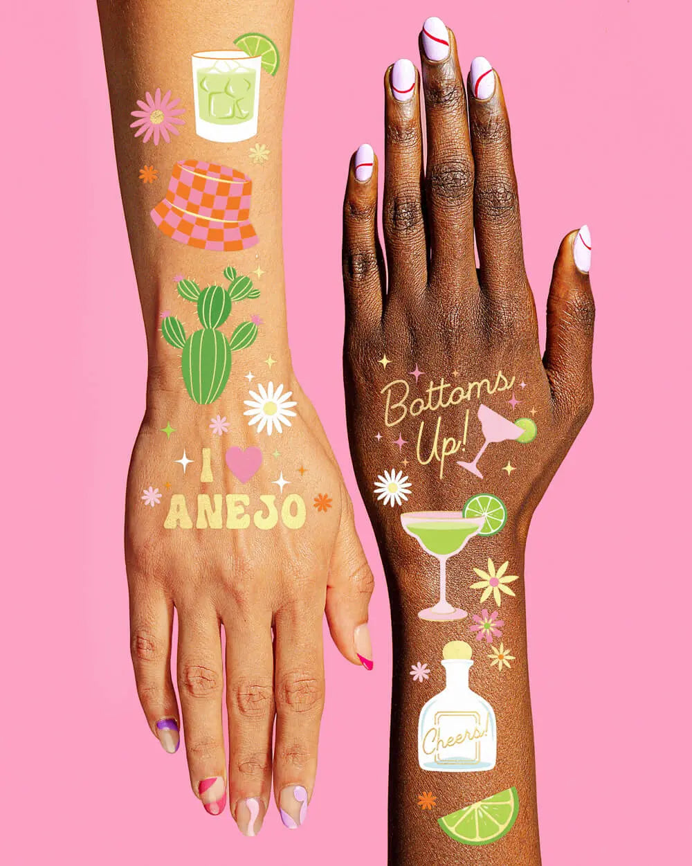 Gimme One Margarita Tats - 54 temporary tattoos xo, Fetti