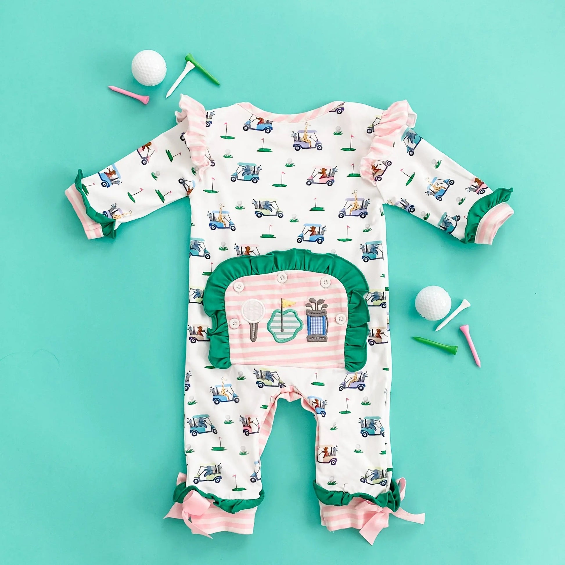 Girls Fairway Golf Romper - Latchkey