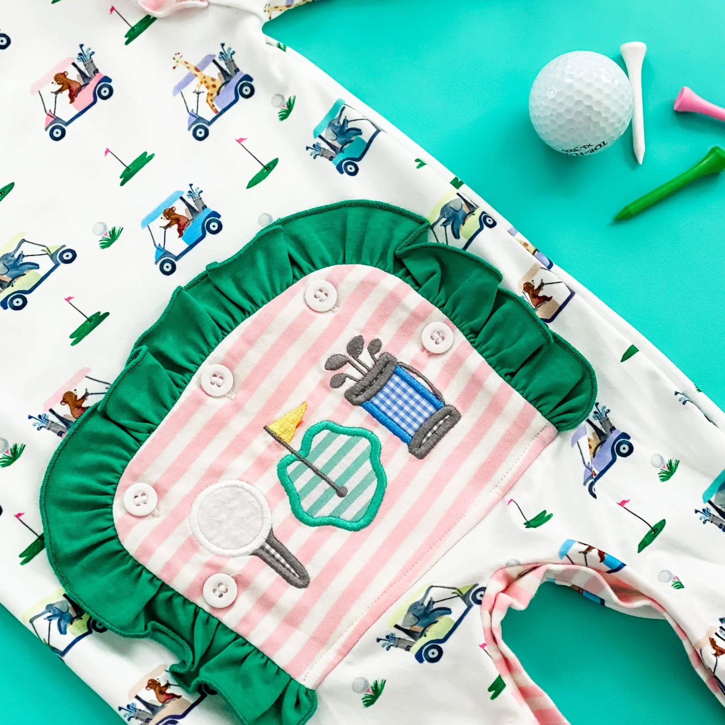 Girls Fairway Golf Romper - Latchkey