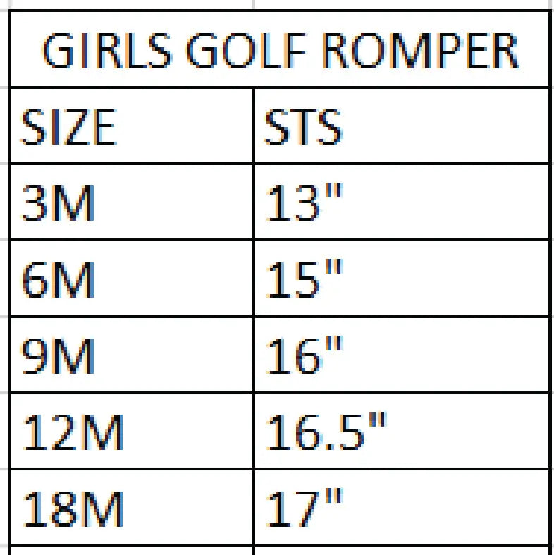 Girls Fairway Golf Romper - Latchkey