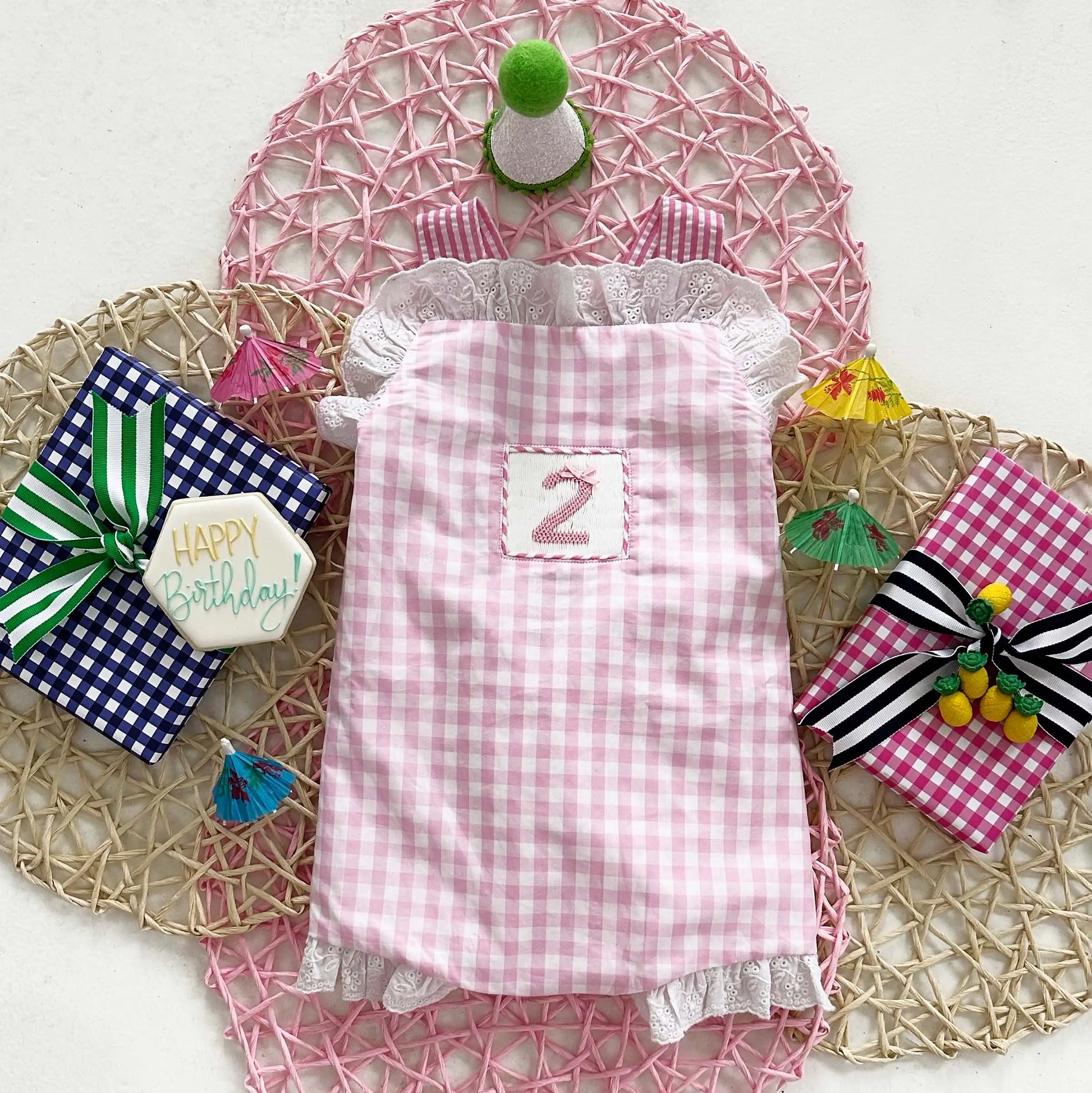 Girls Second Birthday Smocked Bubble - Latchkey