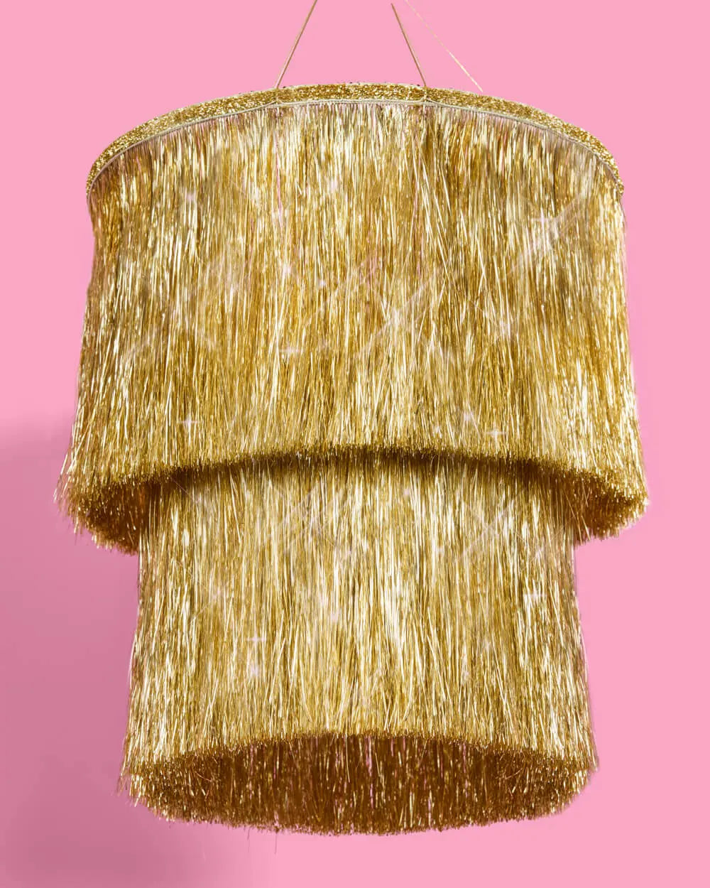 Golden Chandelier - sparkly foil chandelier xo, Fetti