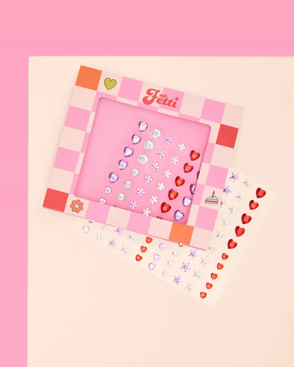Good Idea Gem Set - pre-glued eye applique xo, Fetti