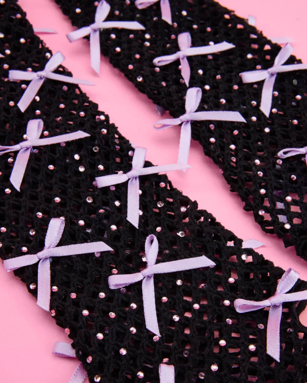 Good Idea Gloves - fishnet bow gloves xo, Fetti