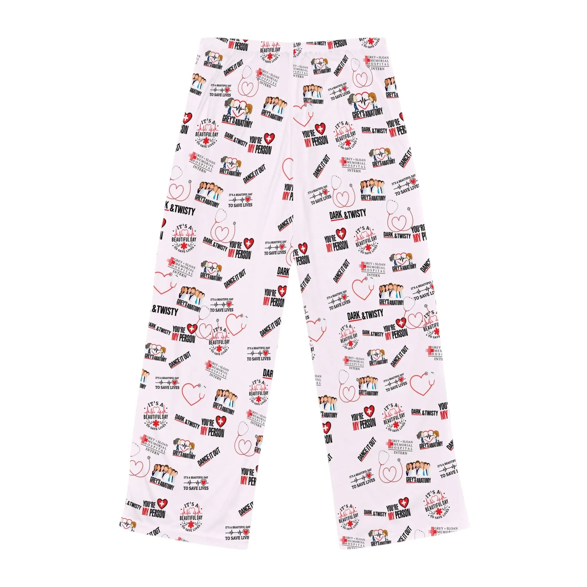 Grey's Anatomy Pink Pajama Pants Printify