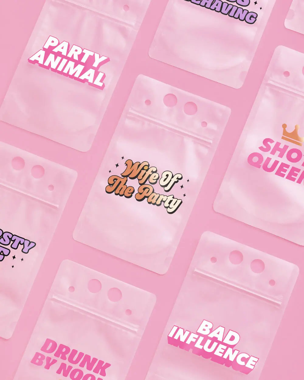 Guess Who Sippers - 16 drink pouches xo, Fetti