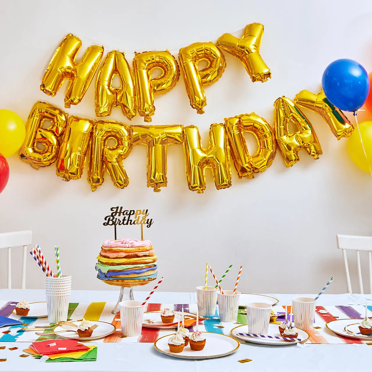 Happy Birthday Balloon Banner Coterie