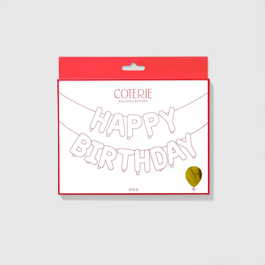 Happy Birthday Balloon Banner Coterie