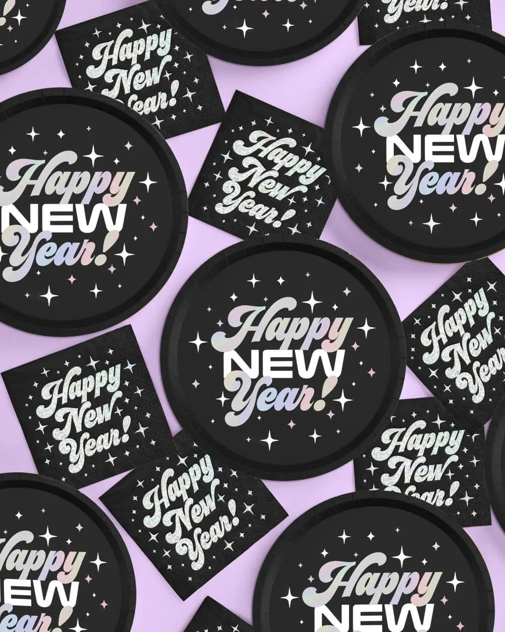 Happy New Year! Napkins - 50 foil napkins xo, Fetti