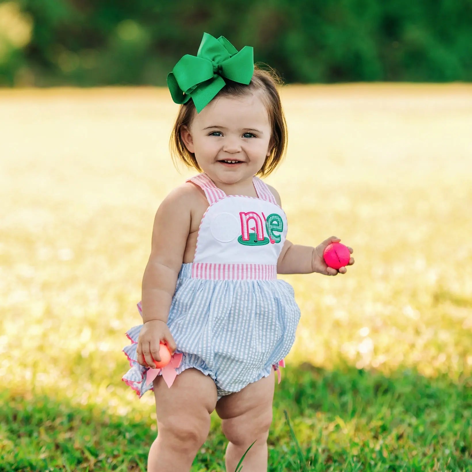 Hole-In-One Blue First Birthday Golf Bubble - Latchkey