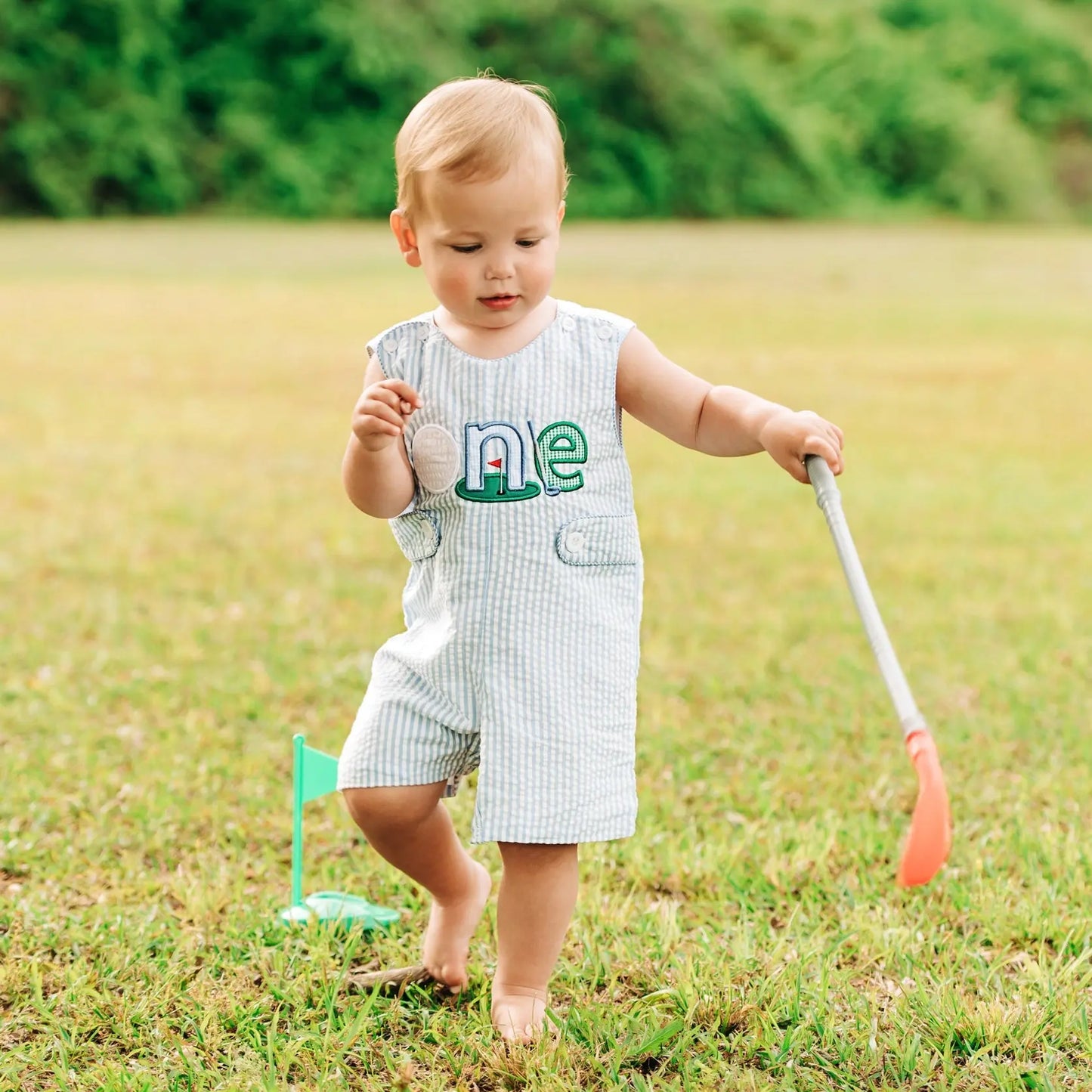 Hole-In-One Blue First Birthday Golf Jon Jon - Latchkey