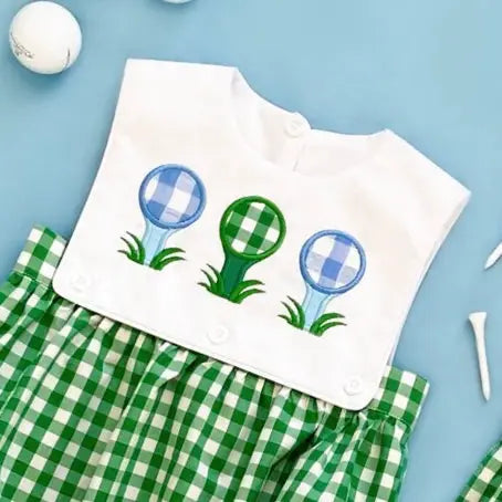 Hole-In-One First Birthday Boys Reversible Golf Bubble - Latchkey