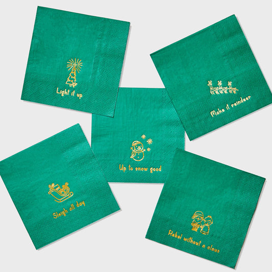 Holiday Cheer Cocktail Napkins (25 per pack) Coterie