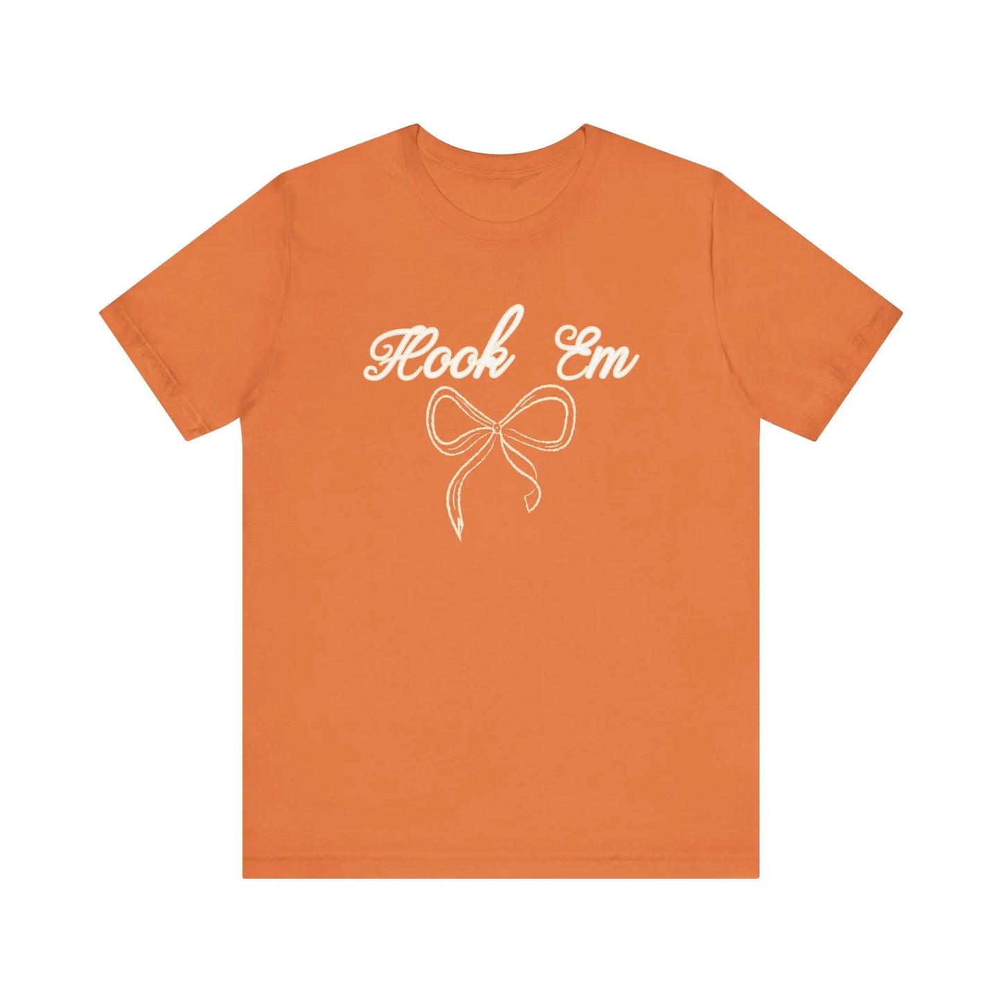 Hook Em Coquette Texas Unisex Jersey Tee Printify