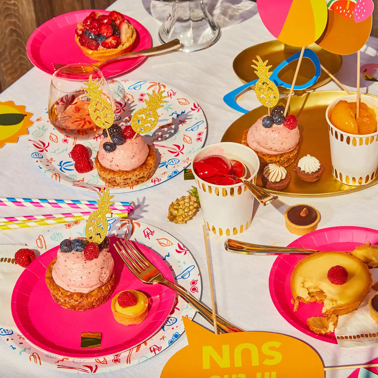 Hot Pink Classic Small Plates (10 per pack) Coterie
