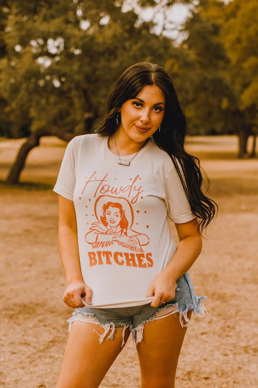 Howdy Bitches Western Graphic Tee Wild Junkie