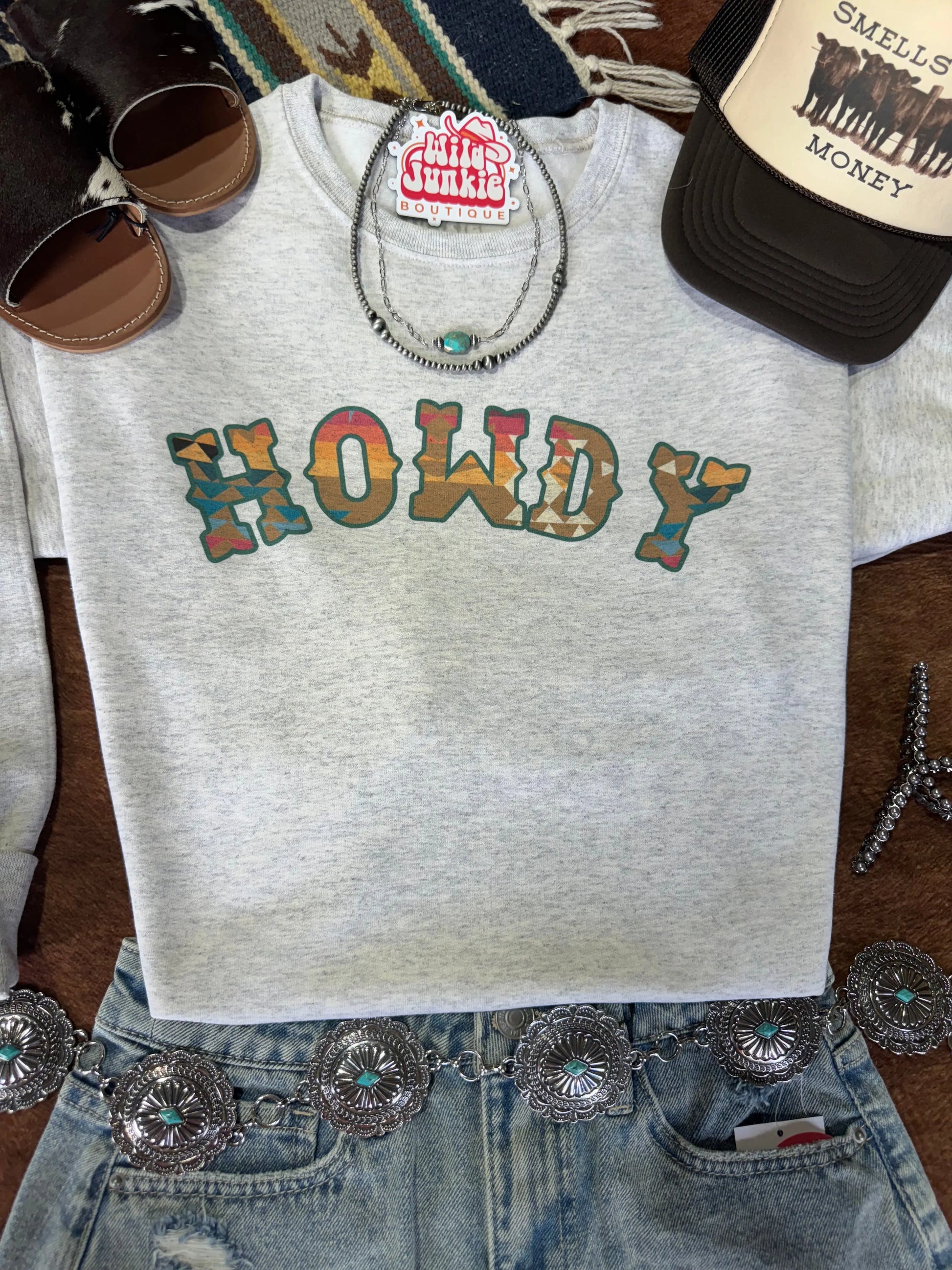 Howdy Graphic Sweatshirt Wild Junkie