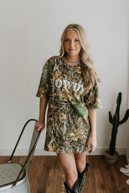 Howdy Tree Camo Graphic Tee Wild Junkie