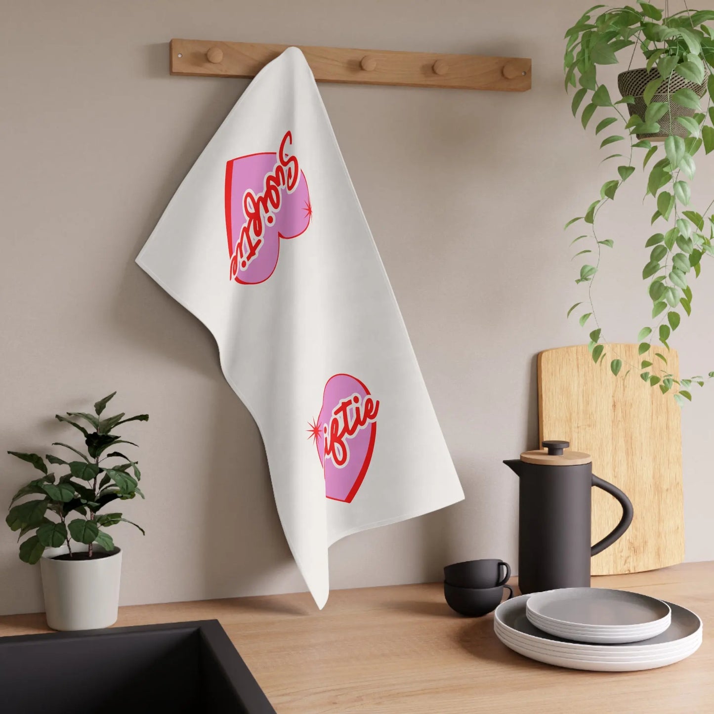 I Heart Swift Kitchen Towel Printify