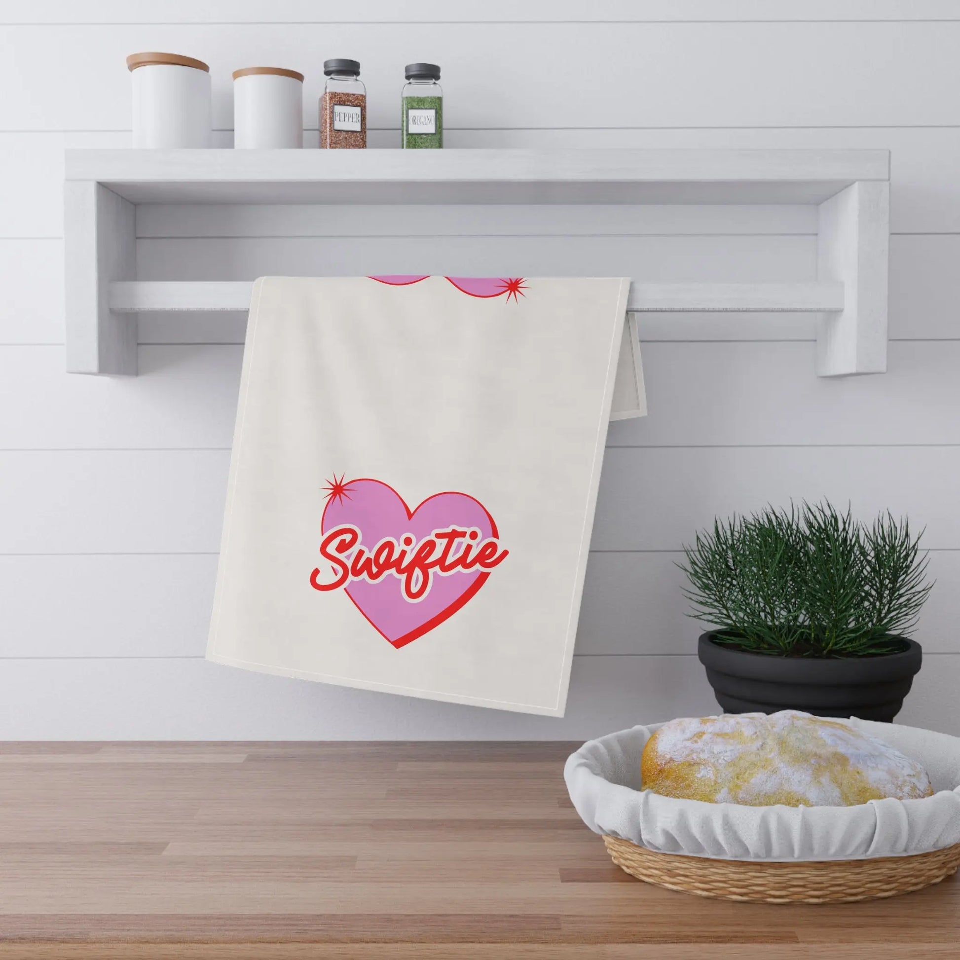 I Heart Swift Kitchen Towel Printify