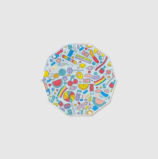I Want Candy Small Plates (10 per pack) Coterie