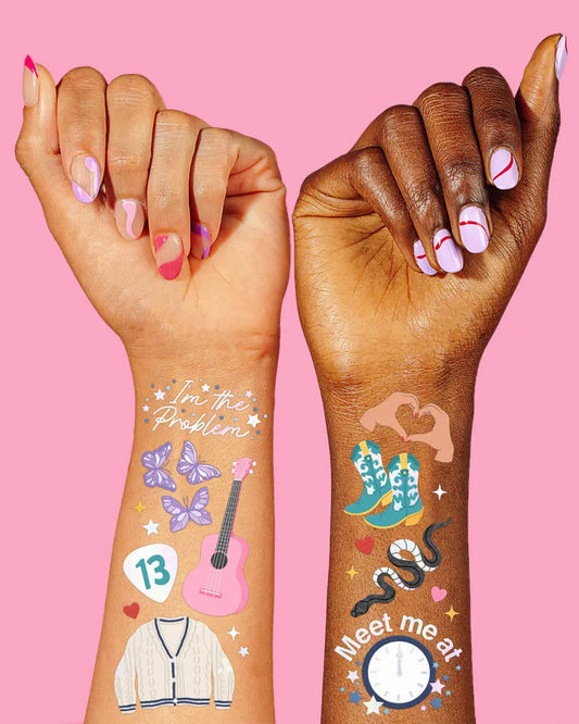 I'm The Problem Tats - 74 foil temporary tattoos xo, Fetti