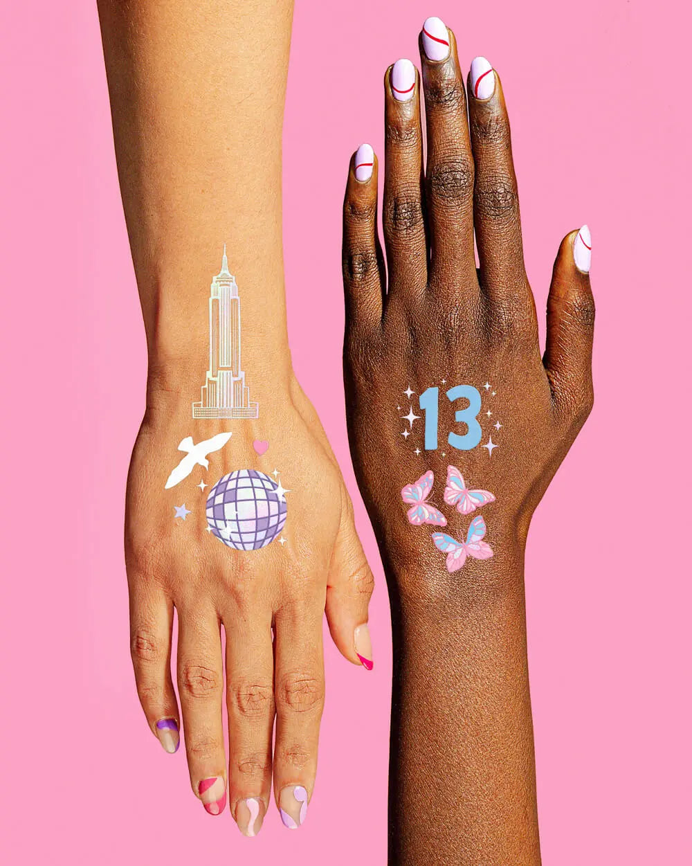 I'm The Problem Tats - 74 foil temporary tattoos xo, Fetti