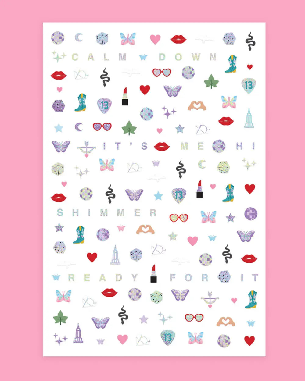 I'm the Problem Nail Stickers - 544 adhesive nail stickers xo, Fetti