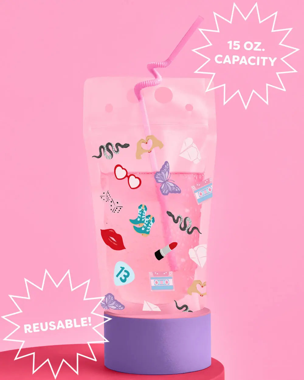 I'm the Problem Sippers - 15 drink pouches xo, Fetti
