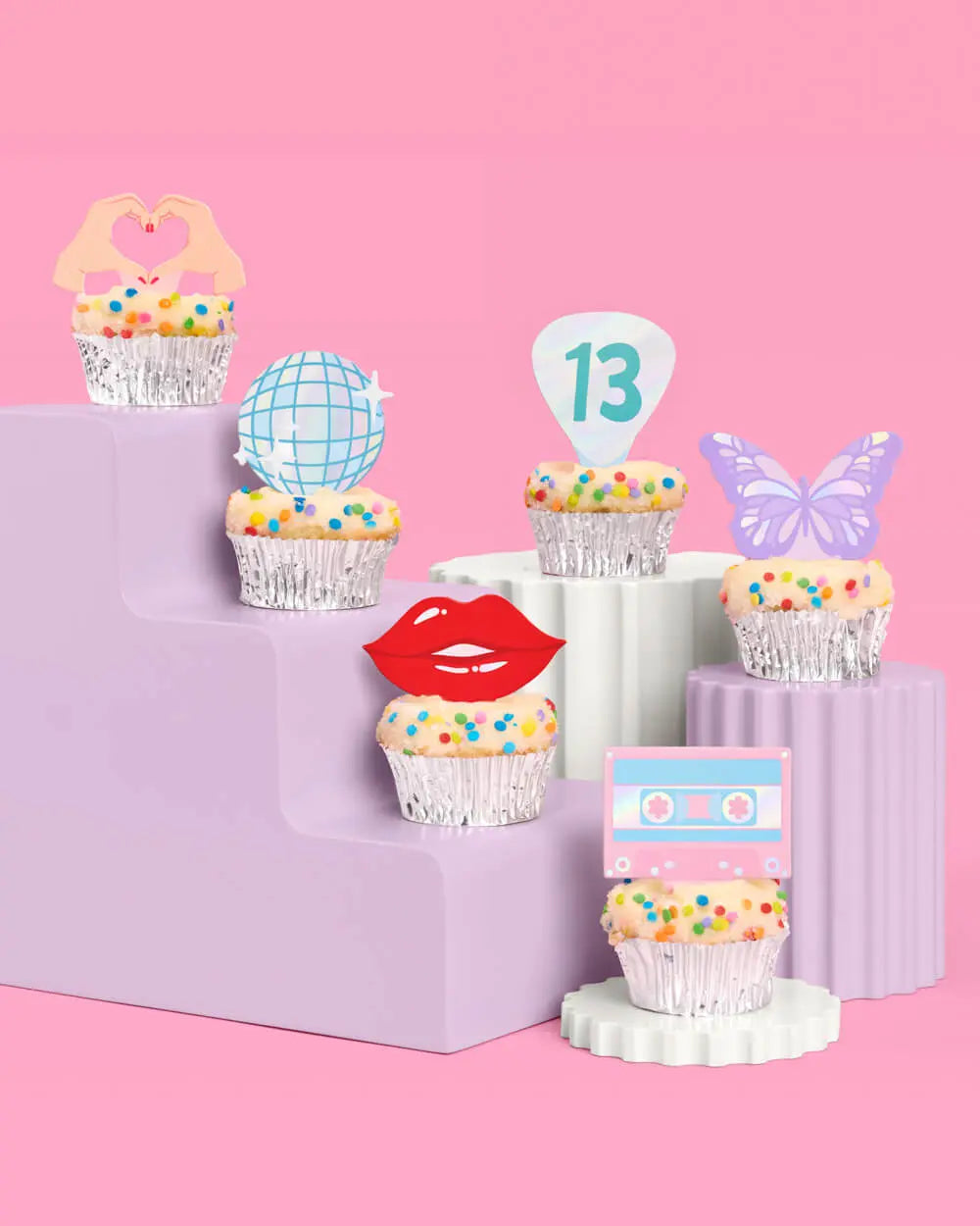 I'm the Problem Toppers - 24 cupcake toppers xo, Fetti