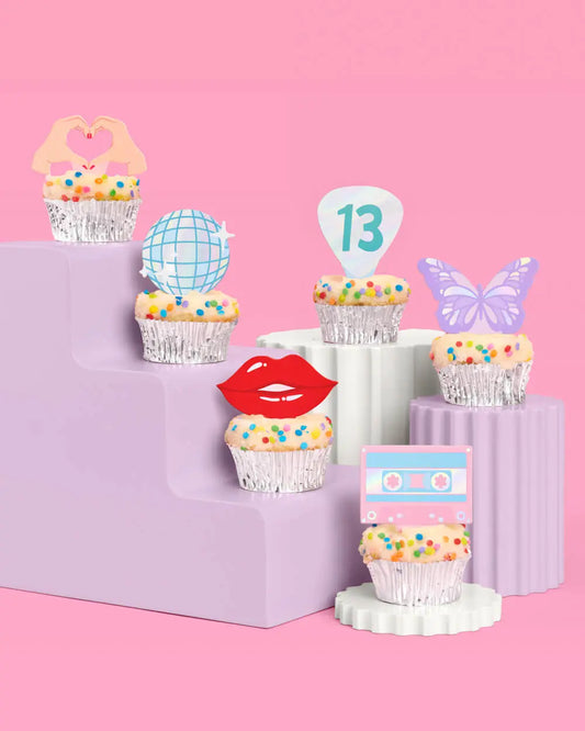 I'm the Problem Toppers - 24 cupcake toppers xo, Fetti