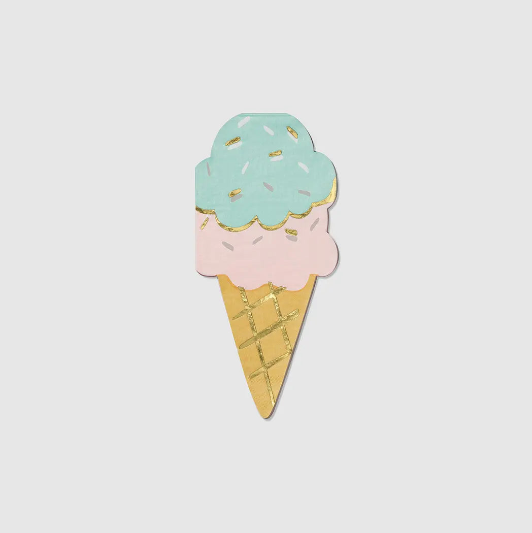 Ice Cream Cone Napkins (25 per pack) Coterie