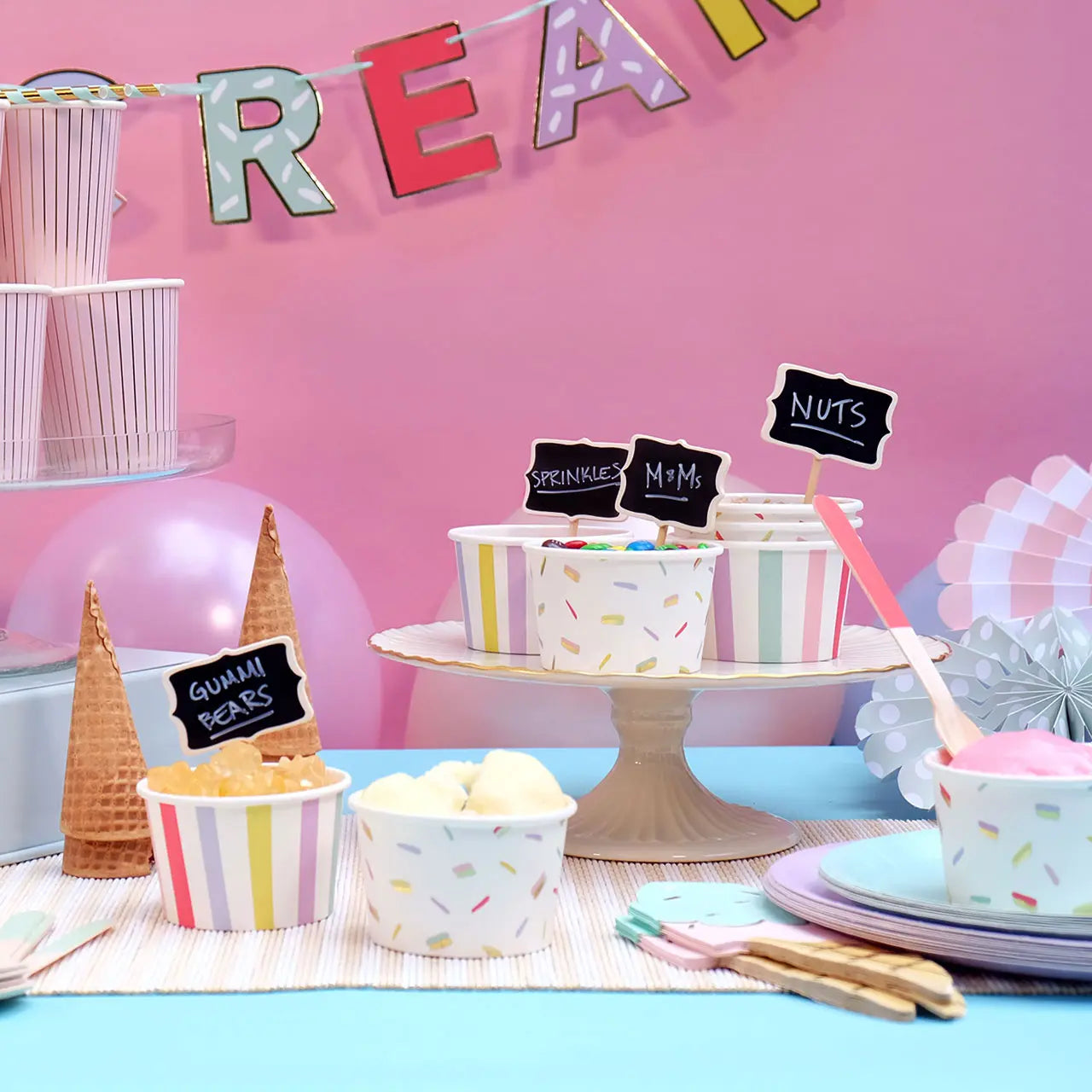 Ice Cream Cone Napkins (25 per pack) Coterie